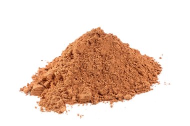 Beyaz arkaplanda çevik kırmızı toz.