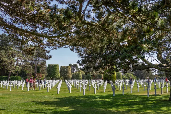 Επισκέψεις Και Normandy American Cemetery — Φωτογραφία Αρχείου