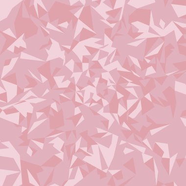 Pembe mozaik arka plan, parçalı hassas doku, çokgenler. Sunumlar, ambalaj, kapak, duvar kağıtları için geometrik vektör tasarımı.