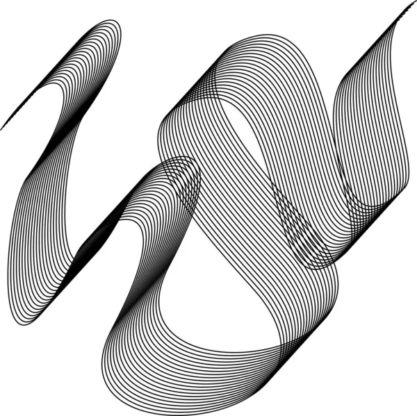 Abstrac Witte Achtergrond Met Geometrische Lijnvector Zwart Wit — Stockvector