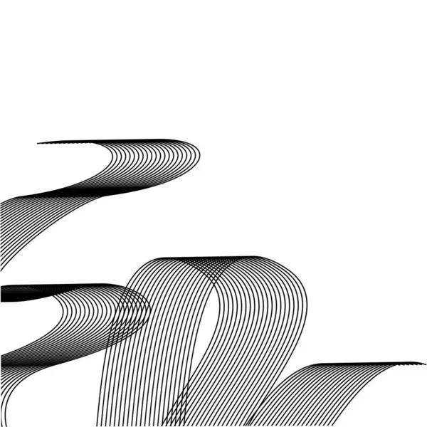 Abstrac Bílé Pozadí Geometrickým Přímkovým Vektorem Černá Bílá — Stockový vektor