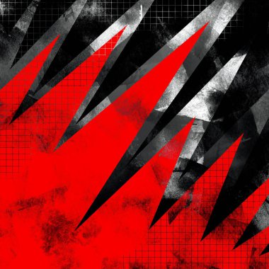 Sosyal medya veya web sitesi paylaşımı, poster baskıları, broşür arkaplanı ve diğer amaçlar için yatay oran duvar kağıdı şablonu üzerinde izole edilmiş soyut kırmızı grunge biçimli resimleme arka plan.