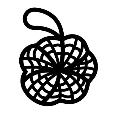 Banyo temizleme ikonu çizimi kare beyaz arkaplanda izole edildi. Basit düz çizilmiş karikatür çizimi.