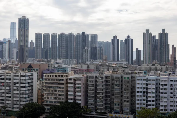 2022 Dec 20,Hong Kong.Dense residential areas in Hong kong.Kowloon district is most Dense Residential Areas.