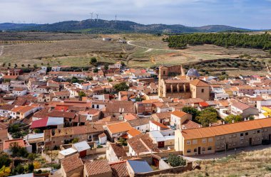 beautiful view of the city of castilla la mancha, spain.