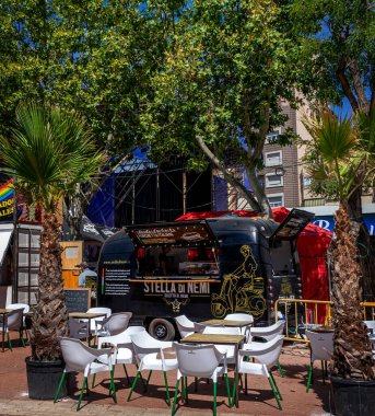 September 2022 - Albacete, Spain - City celebration with carousels and historical costumes