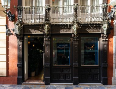 October 2022- Cartagena, Spain- Beautiful Spanish city streets and buildings