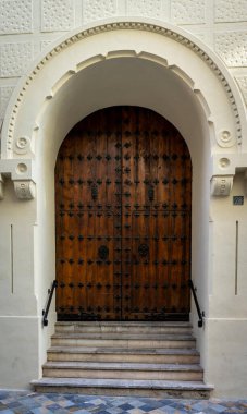Ancient wooden doors in Spanish villages