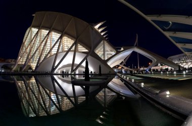 Aralık 2022 - Valencia, İspanya - Valencia Bilim ve Sanat Müzesi 'nin gelecekteki binaları