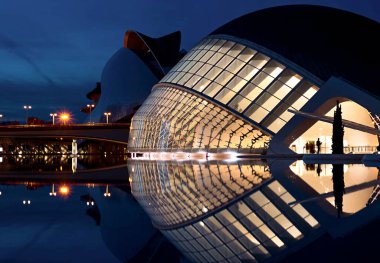 Aralık 2022 - Valencia, İspanya - Valencia Bilim ve Sanat Müzesi 'nin gelecekteki binaları