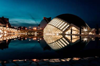 Aralık 2022 - Valencia, İspanya - Valencia Bilim ve Sanat Müzesi 'nin gelecekteki binaları