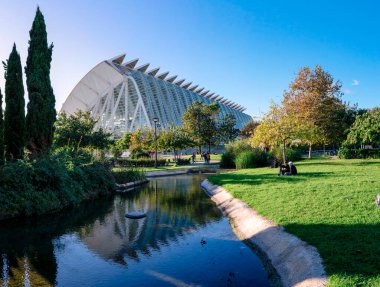 Aralık 2022 - Valencia, İspanya - Valencia Bilim ve Sanat Müzesi 'nin gelecekteki binaları