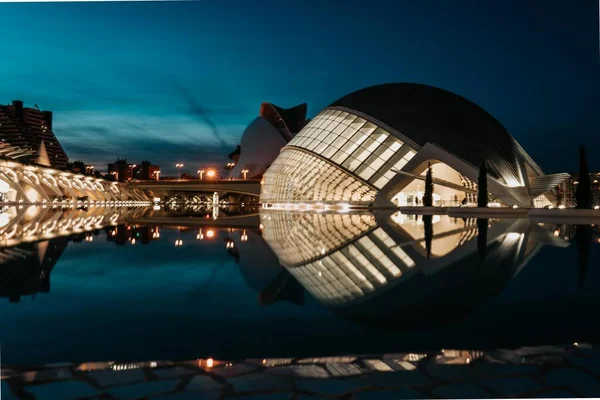 Dicembre 2022 Valencia Spagna Edifici Futuristici Del Museo Della Scienza — Foto Stock