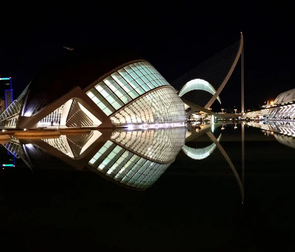 December 2022 Valencia Spanyolország Futurisztikus Épületek Museum Science Art Valencia — Stock Fotó