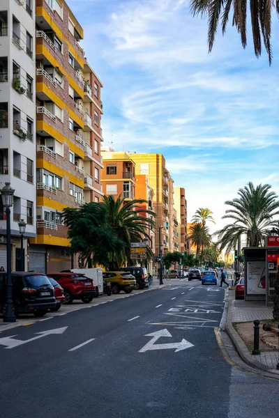 Stock image December, 2022 - Valencia, Spain - Beautiful streets of Valencia during the day in the historic city center