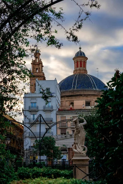 December 2022 Valencia Spanje Kathedraal Valencia Overdag Het Historische Centrum — Stockfoto