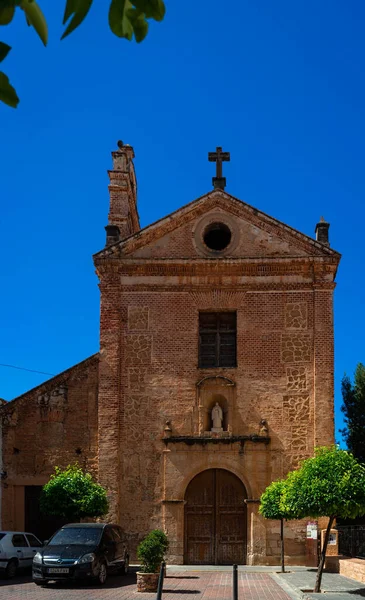 July 2022 Albacete Spain Catholic Church Bright Blue Sky — Stock Photo, Image