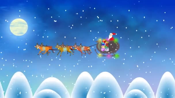 Background Video Santa Claus — стоковое видео