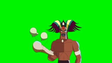   2 boyutlu çizgi film animasyonu, videolarınız için çizgi film karakteri