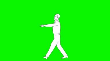   2 boyutlu çizgi film animasyonu, videolarınız için çizgi film karakteri