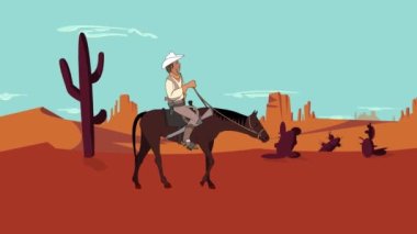   2 boyutlu çizgi film animasyonu, videolarınız için çizgi film karakteri