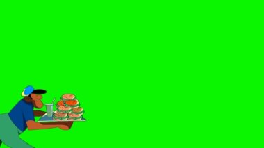   2 boyutlu çizgi film animasyonu, videolarınız için çizgi film karakteri