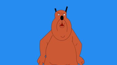   2 boyutlu çizgi film animasyonu, videolarınız için çizgi film karakteri