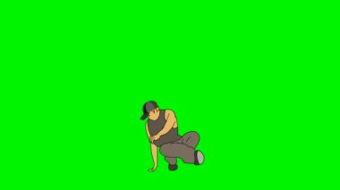   2 boyutlu çizgi film animasyonu, videolarınız için çizgi film karakteri