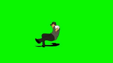 2 boyutlu çizgi film animasyonu, videolarınız için çizgi film karakteri