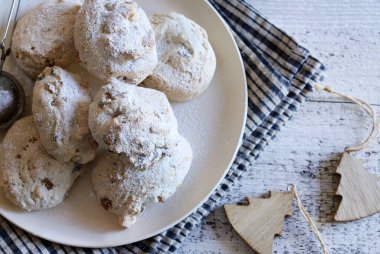 Cavallucci, geleneksel Toskana Noel pastası anason, portakal kabuğu ve ceviz. Geleneksel İtalyan tatlısı.