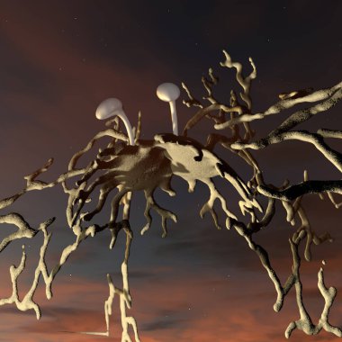 3d illustration of a beautiful and natural background