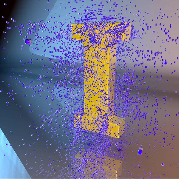 abstract background with a glowing pattern of the alphabet