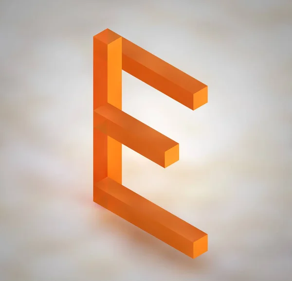 Bir harfin 3d biçimlendirmesi