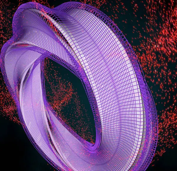 Renkli neon ışıkları olan soyut arkaplan