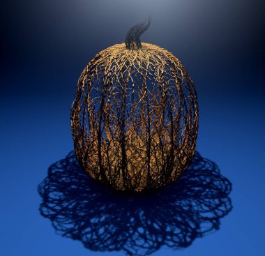 a low angle shot of a rotten kiwi fruit with a black background