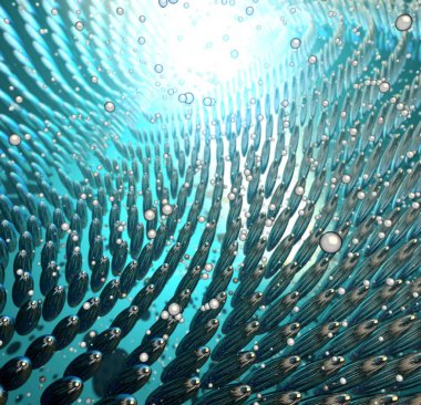 Su damlalarıyla soyut arkaplan