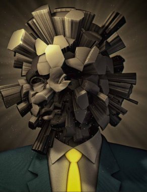 Koyu arkaplanda bir sürü farklı kartvizit olan bir adamın eline yakın çekim.