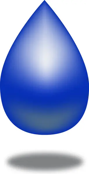 Üç boyutlu mavi resim, su damlası