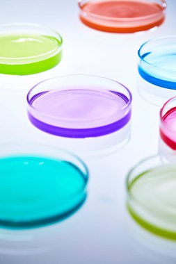 Science laboratory with beaker and dropper