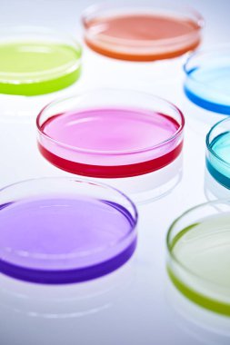 Science laboratory with beaker and dropper