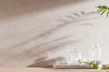 Sıcak bir atmosfere sahip doğal bej arka plan.