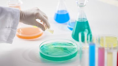 Modern Laboratuvar Ayarlarında Bilimsel Deneyler Yapan Eller.