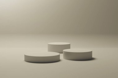 Arka planda küplerin 3d render.