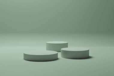 Arka planda küplerin 3d render.