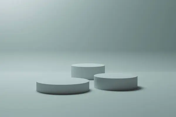 Arka planda küplerin 3d render.