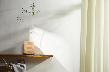 Doğal Işık ve Bitki Dekorasyonu ile Minimalist Ev İçi.