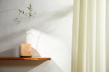 Doğal Işık ve Bitki Dekorasyonu ile Minimalist Ev İçi.