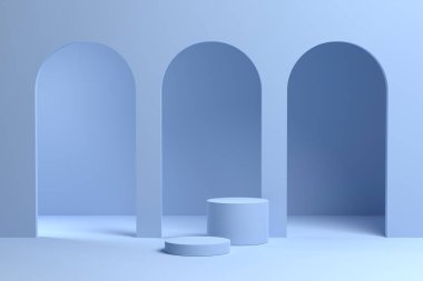 Çeşitli tasarımlar için kullanılabilen pastel renk arkaplanlı 3B resim.