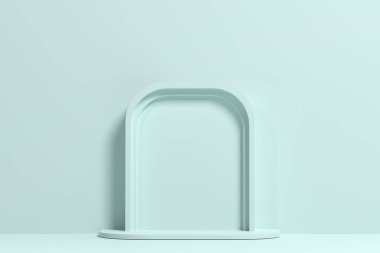 Çeşitli tasarımlar için kullanılabilen pastel renk arkaplanlı 3B resim.