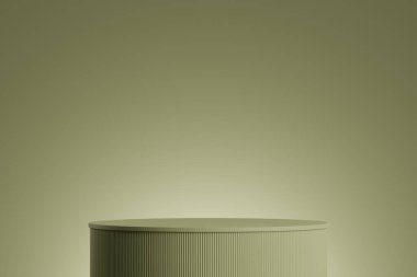 Ürün gösterimi için 3 boyutlu podyum hazırlama, ürün standı